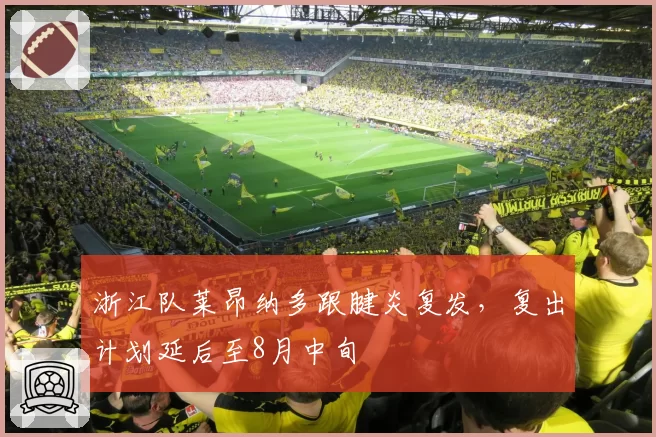 浙江队莱昂纳多跟腱炎复发，复出计划延后至8月中旬